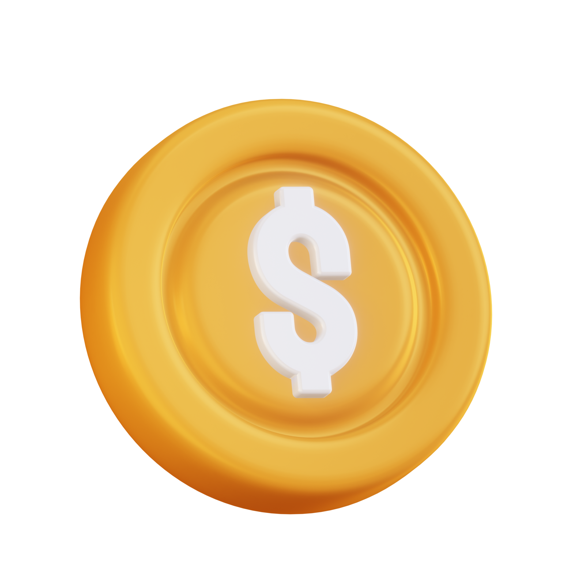 dollaro moneta 3d icona 16731772 PNG
