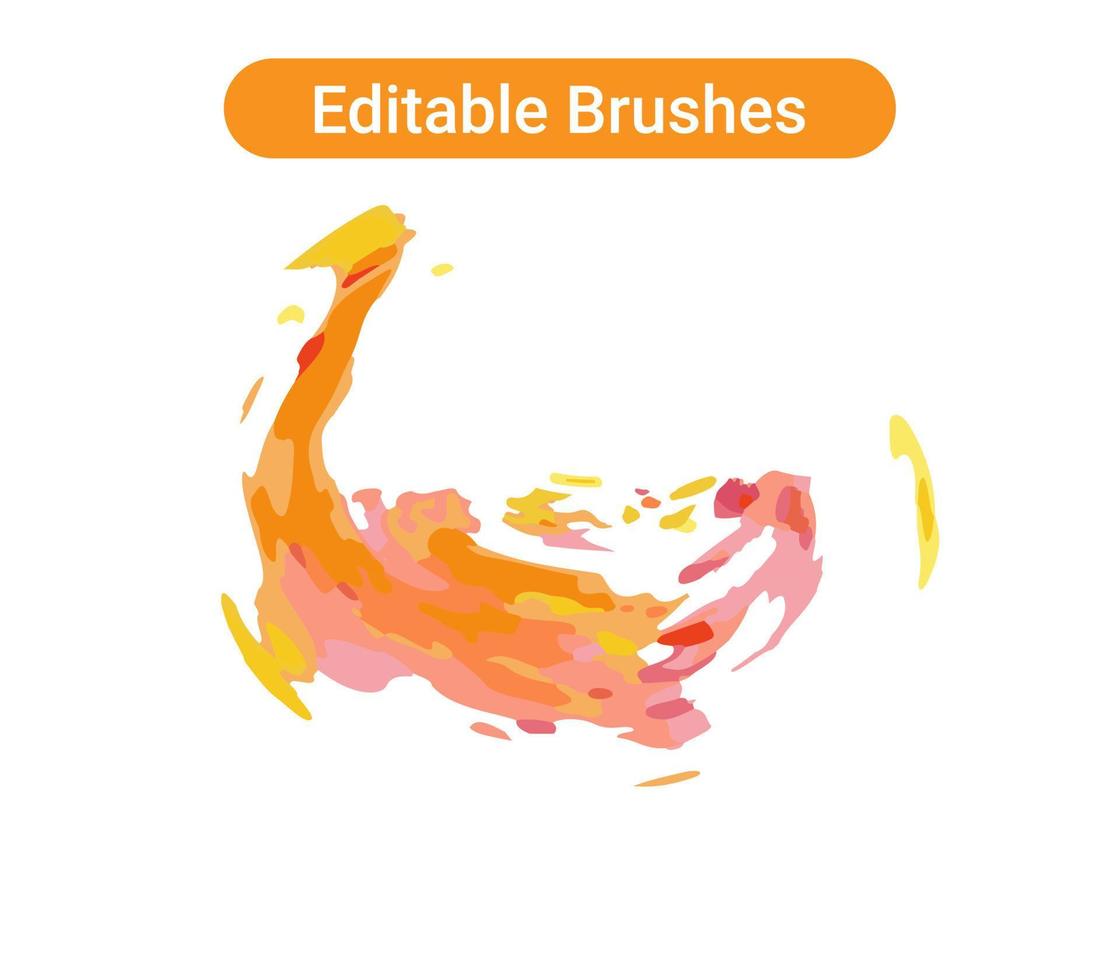 Brush strokes Pro vector