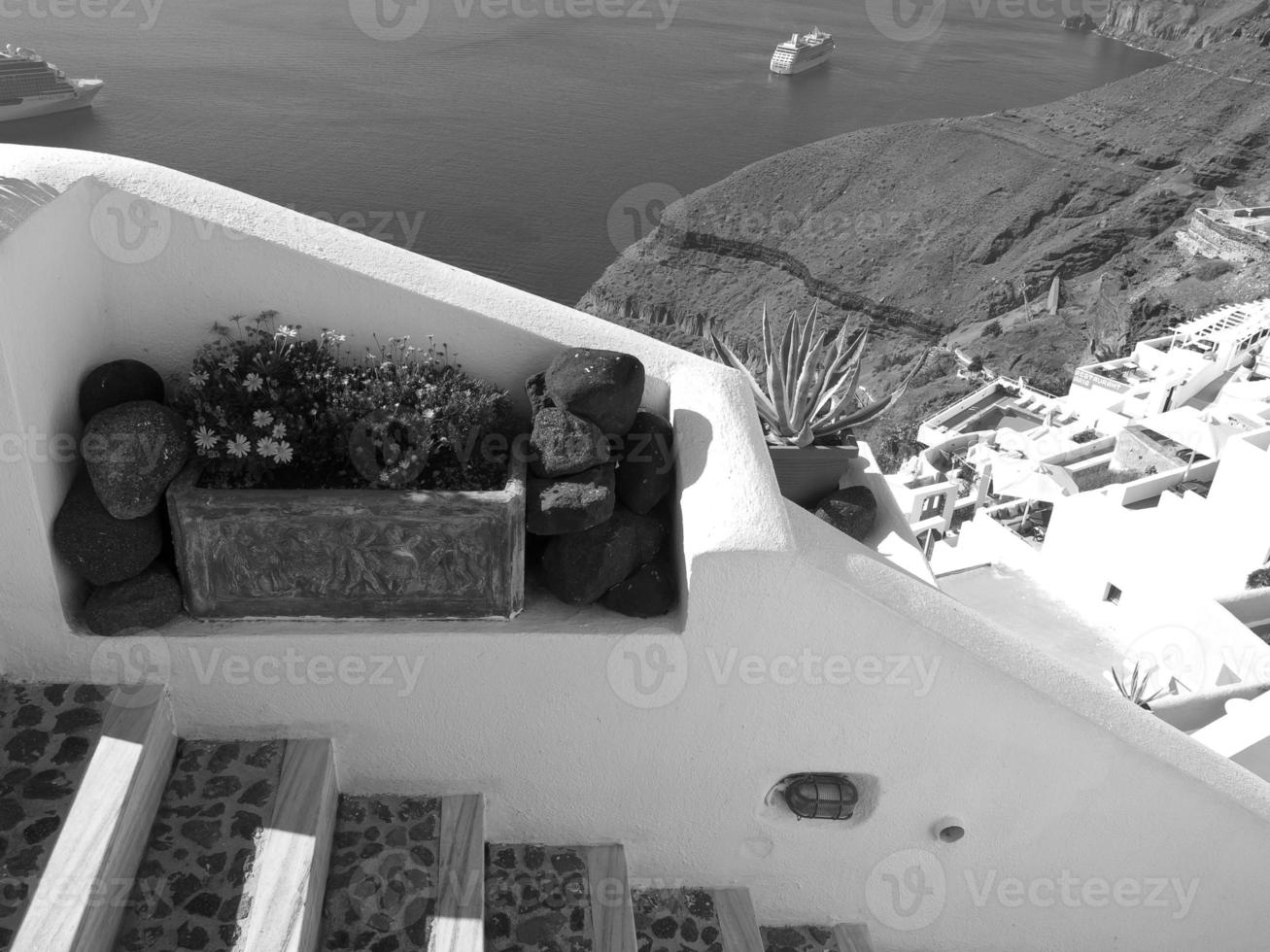 Santorini Island in greece photo
