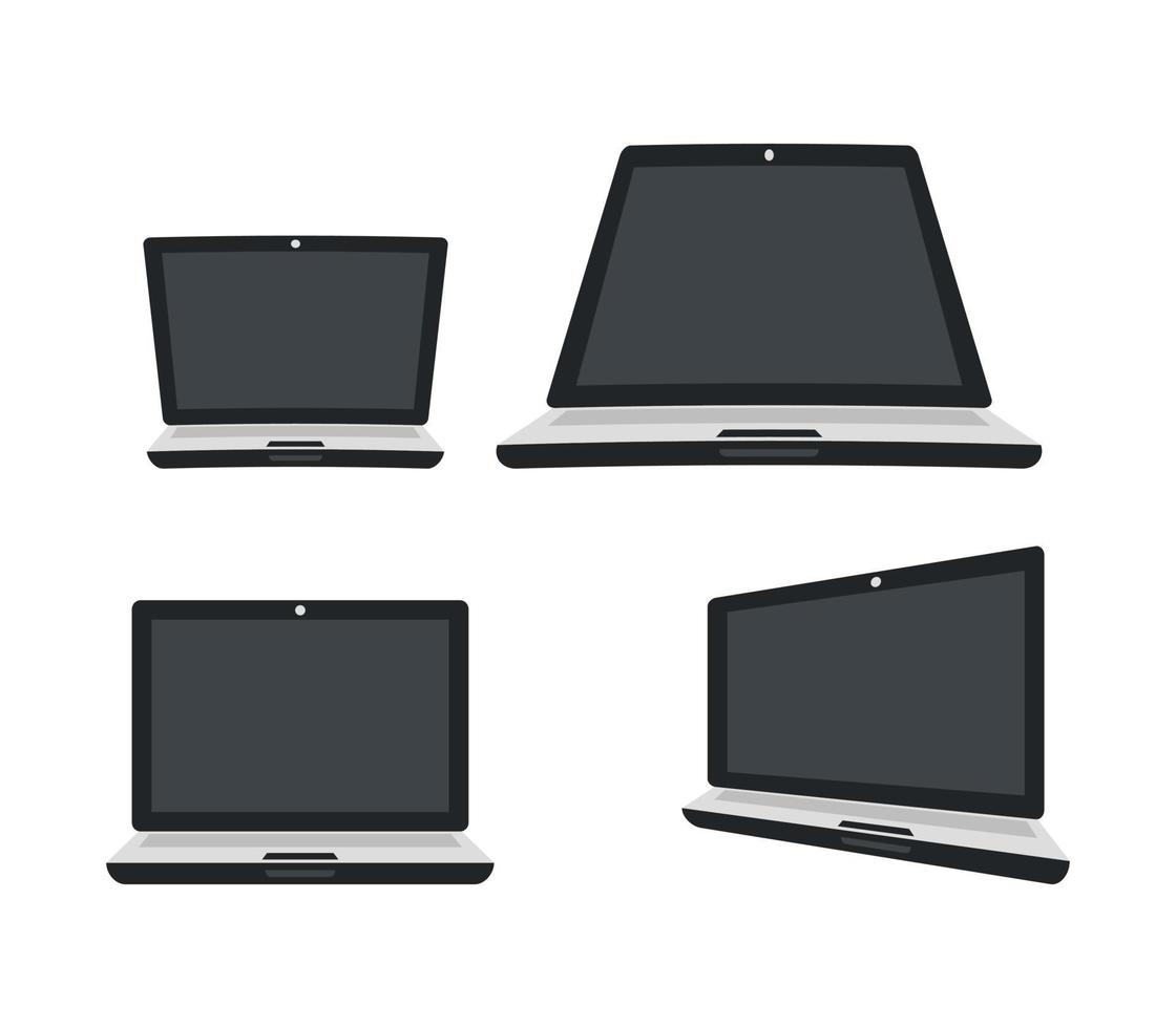 set of computer devices vector