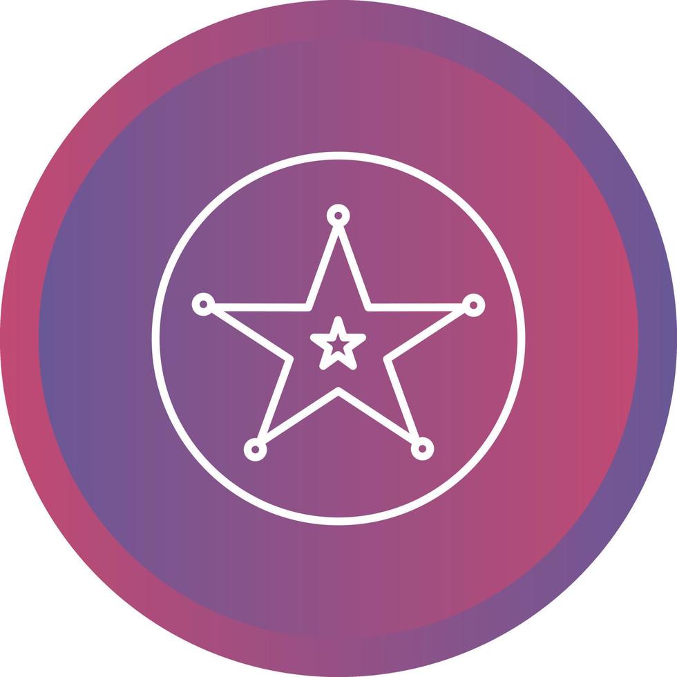 Sheriff Badge Vector Icon