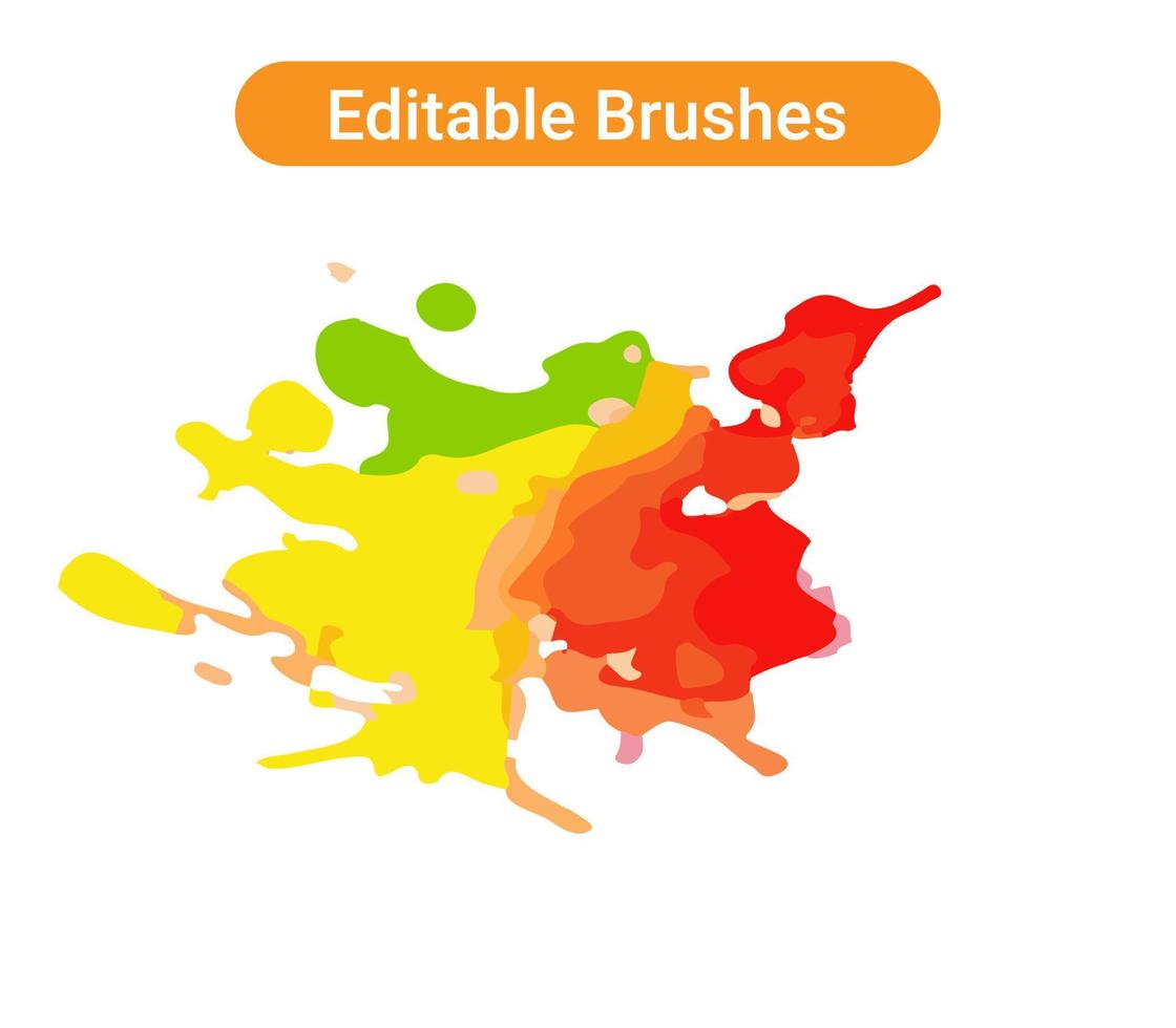 Brush strokes Pro vector