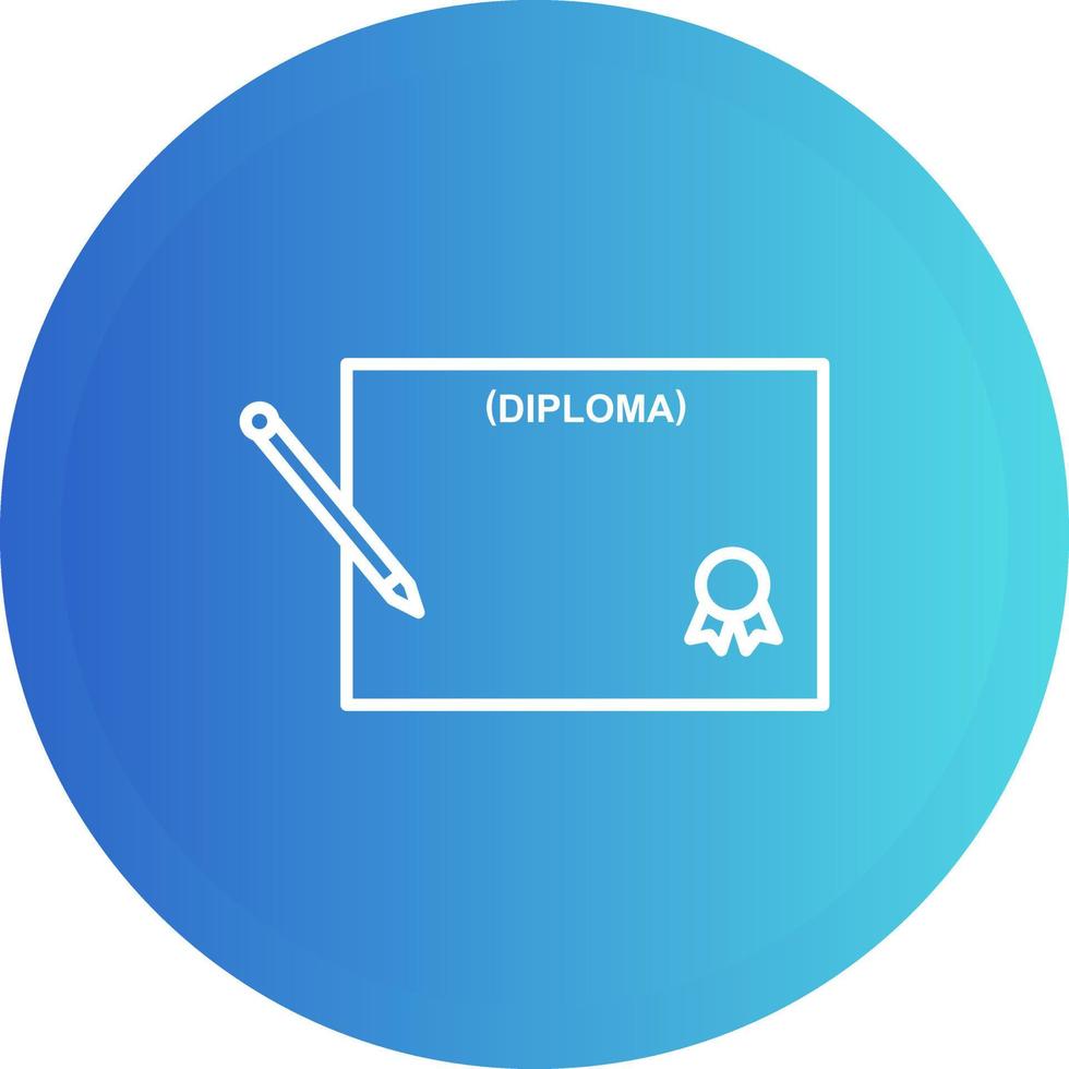 Diploma Vector Icon