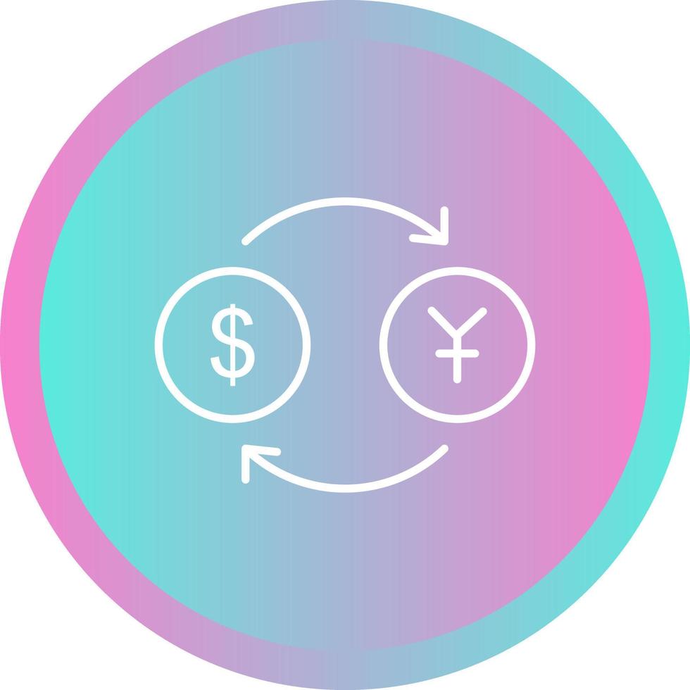 Dollar to Yen Vector Icon