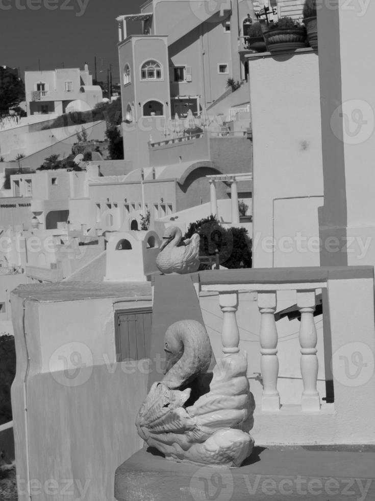 THE ISLAND OF SANTORINI IN GREECE photo