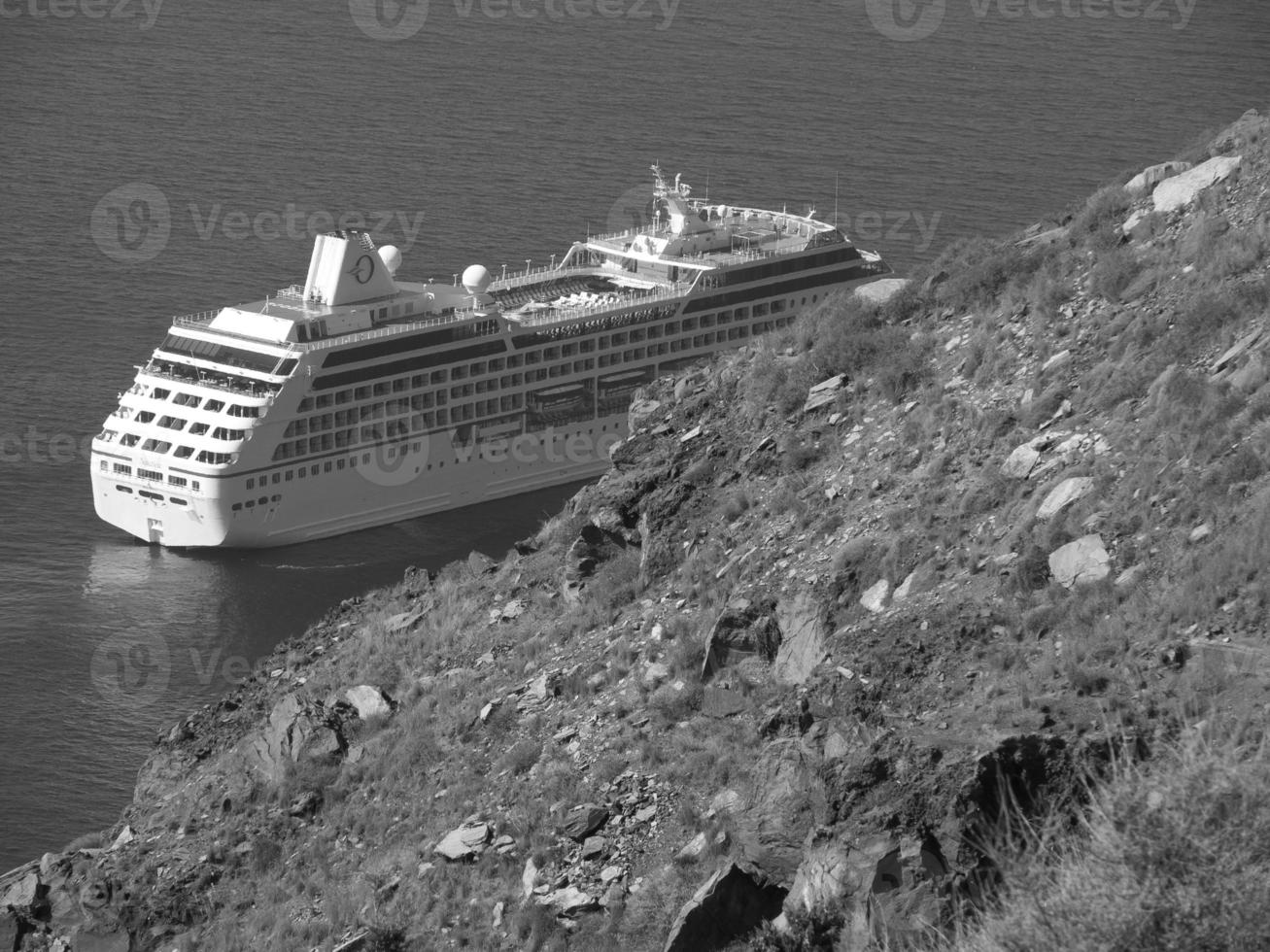 isla de santorini en grecia foto