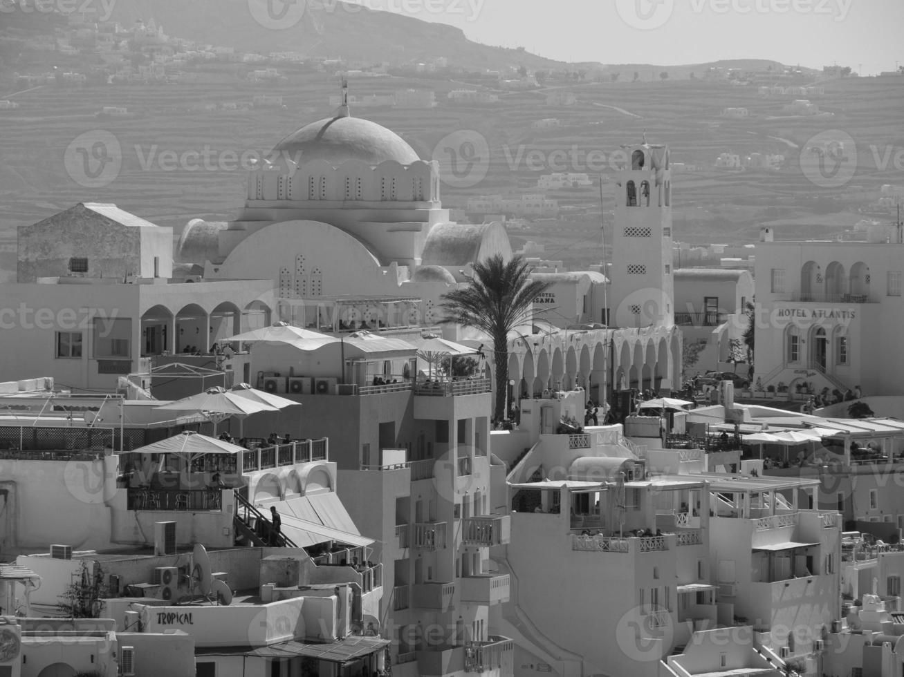 Santorini island in greece photo