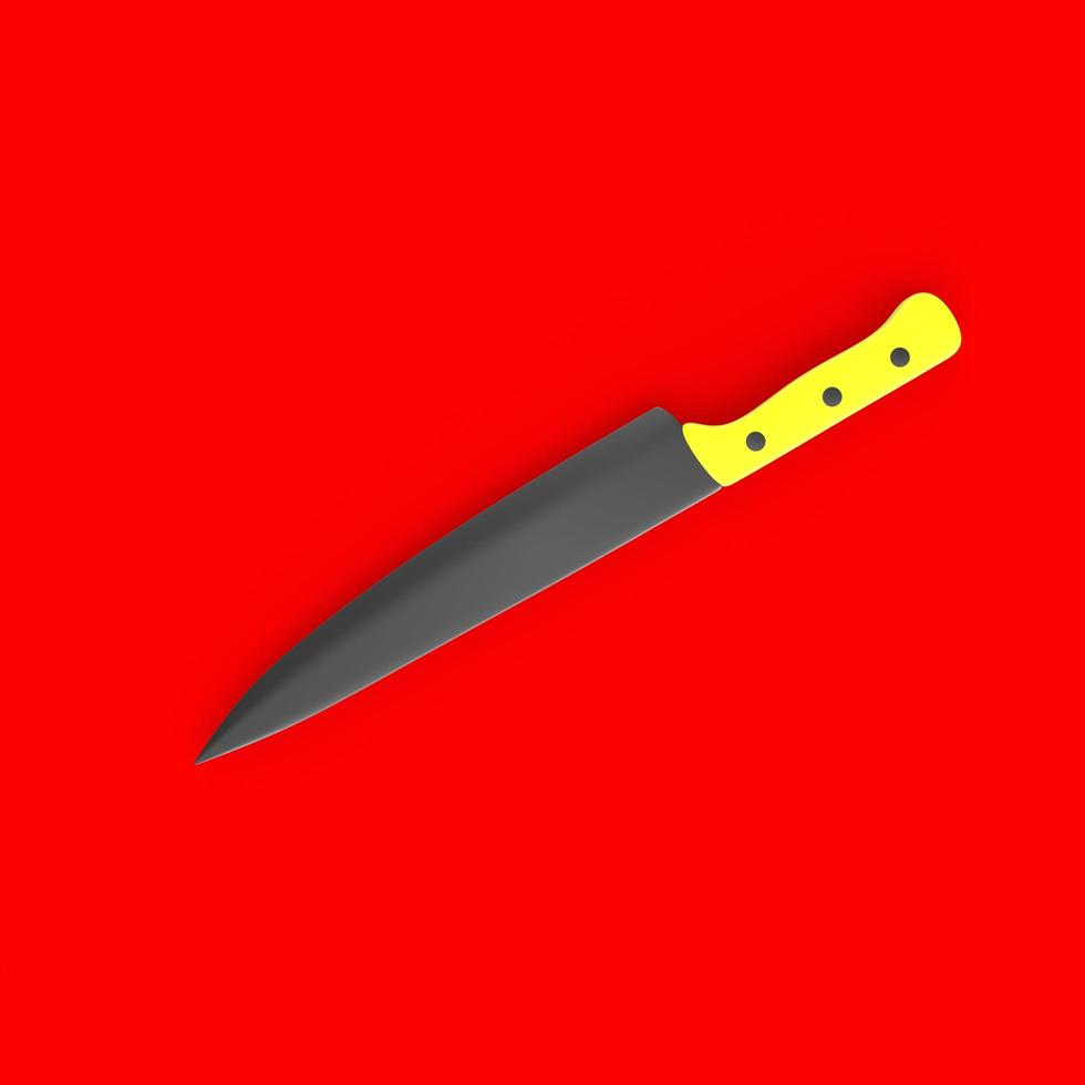 knife isolated on background photo