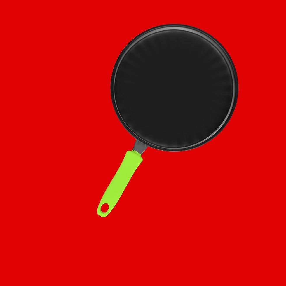 Frying pan isolated on a background photo