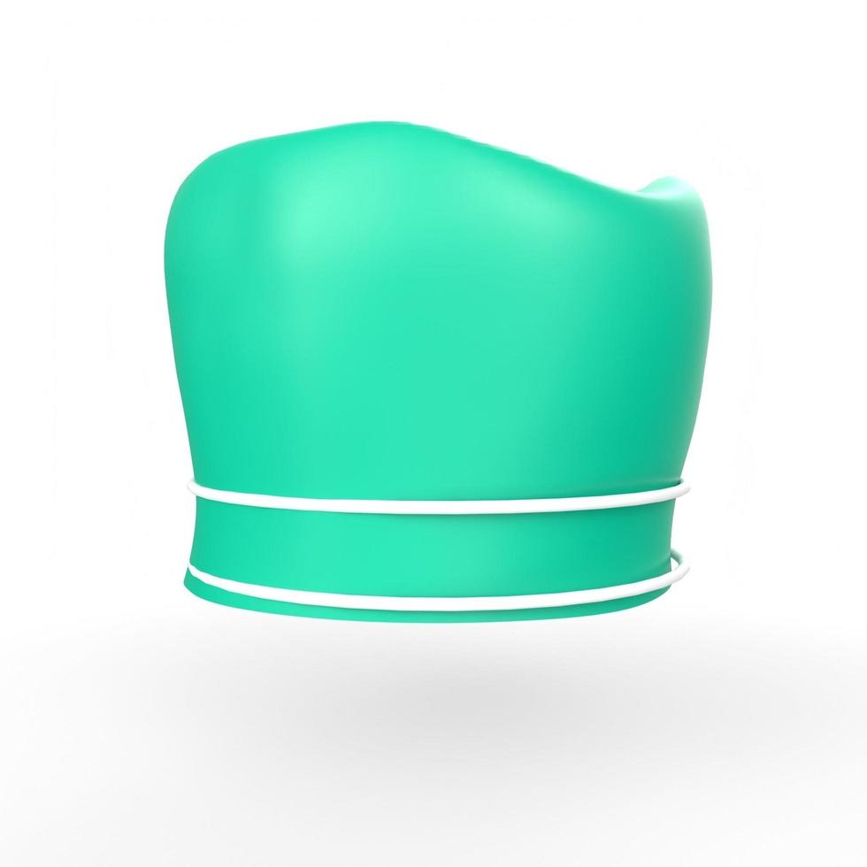 crown hat with ribbon isolated on background photo