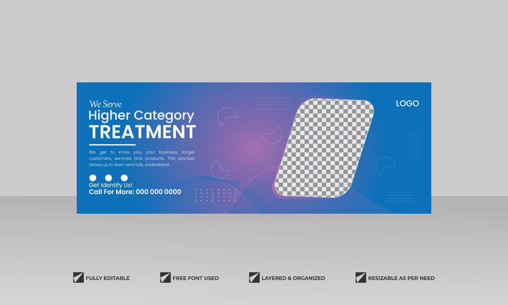Medical healthcare timeline cover and web banner social media template, Editable vector