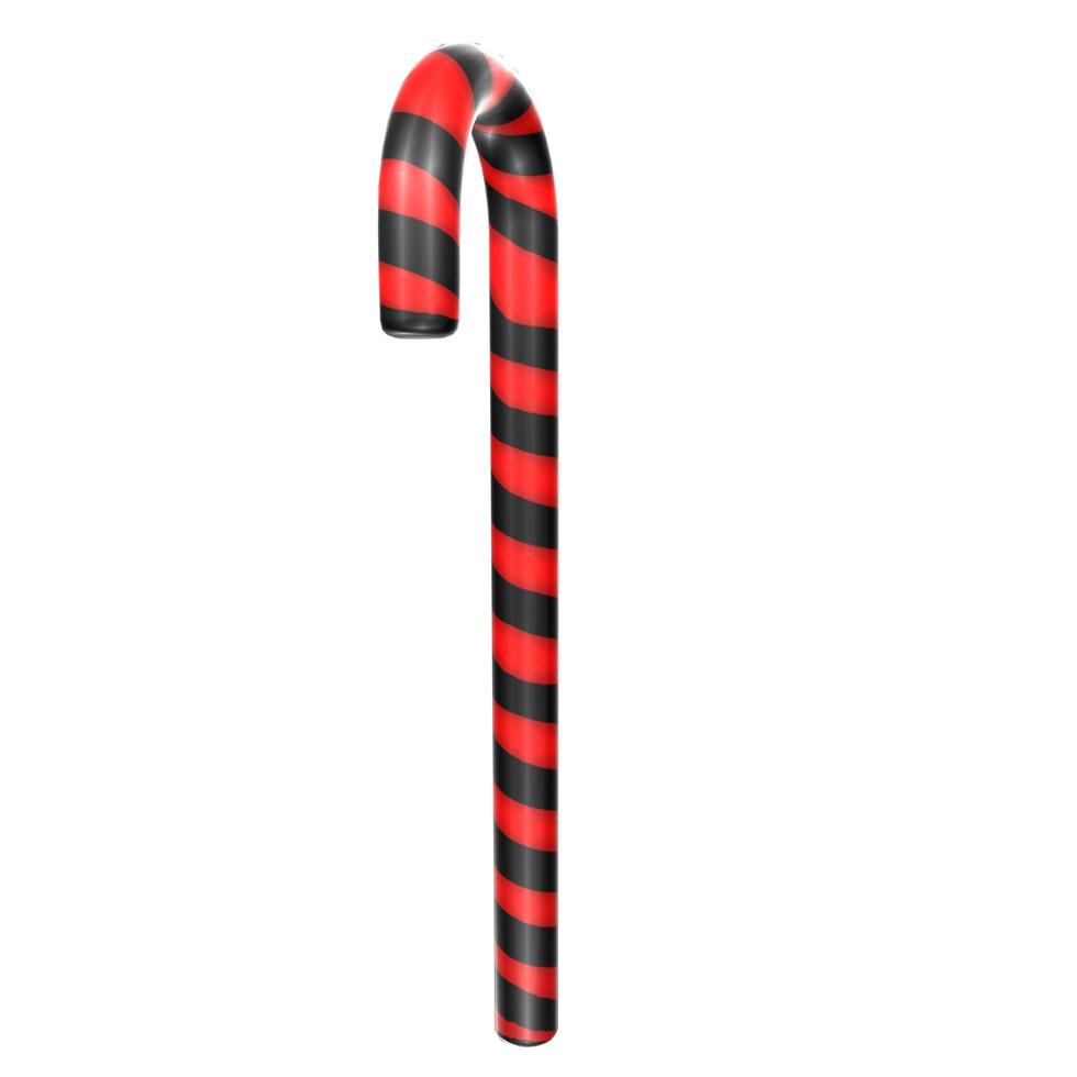 christmas cane isolated on background photo