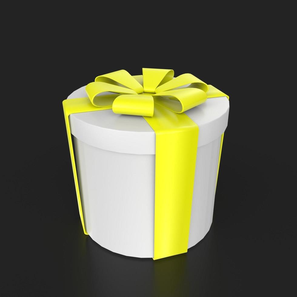 Gift box isolated on background photo