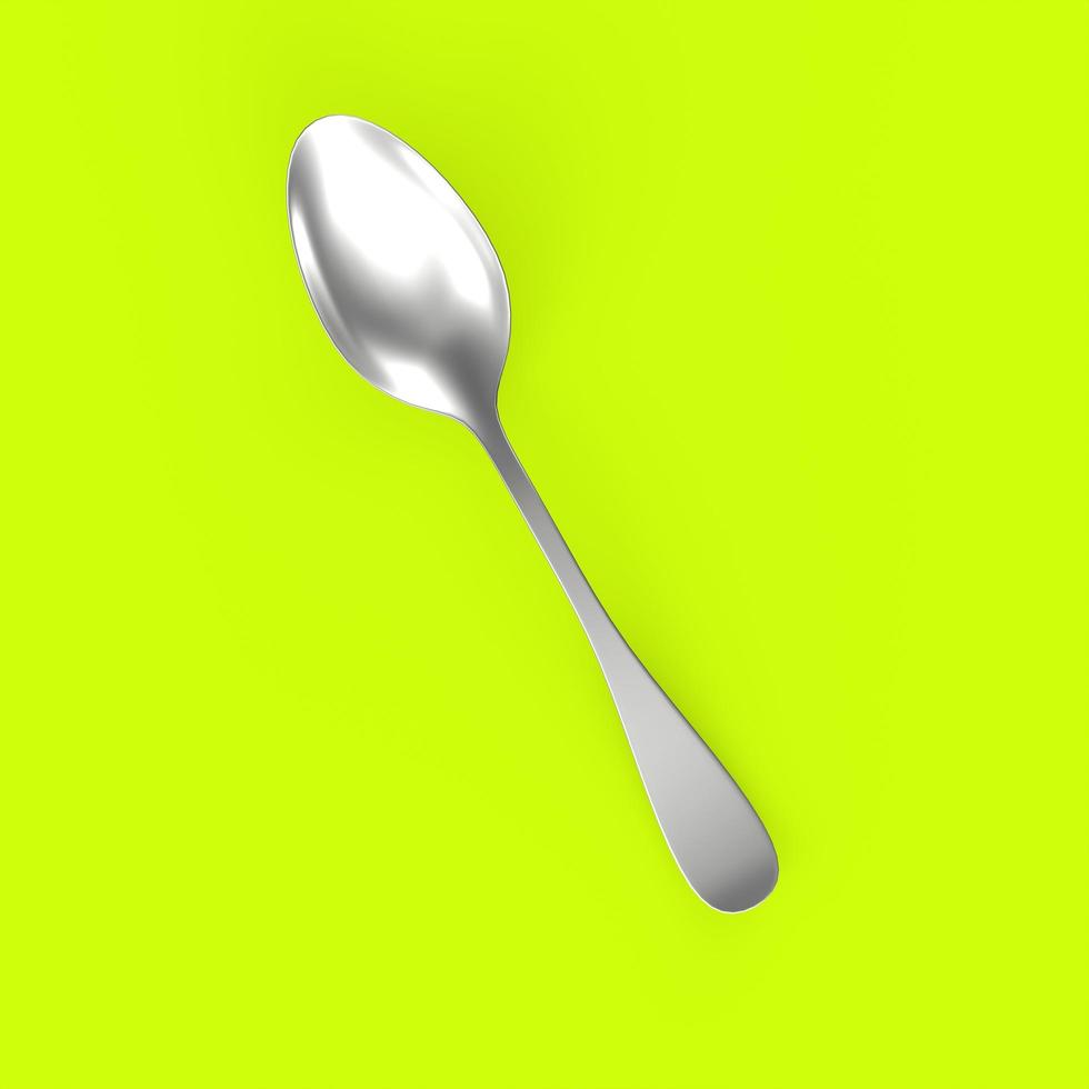 spoon isolated on a background photo