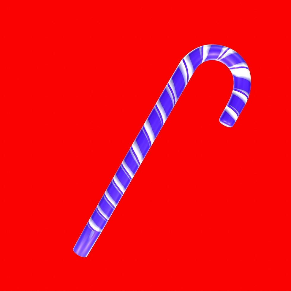 christmas cane isolated on background photo