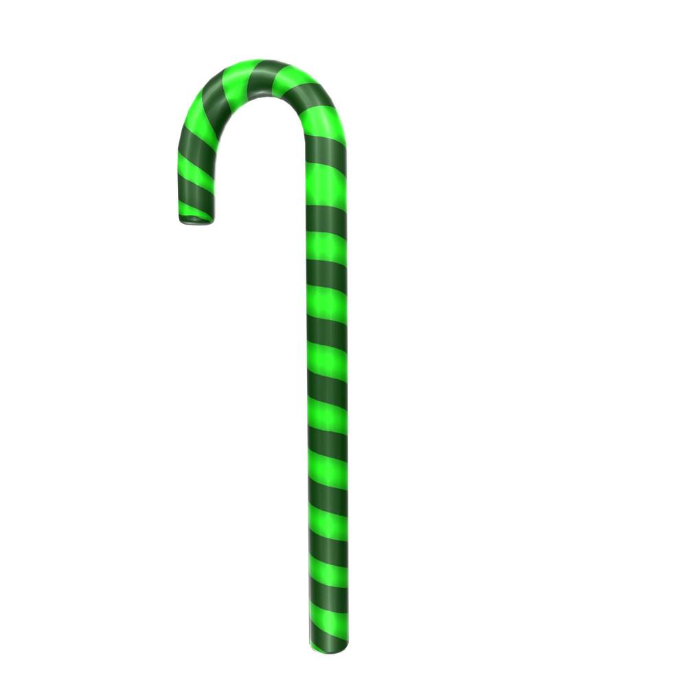 christmas cane isolated on background photo