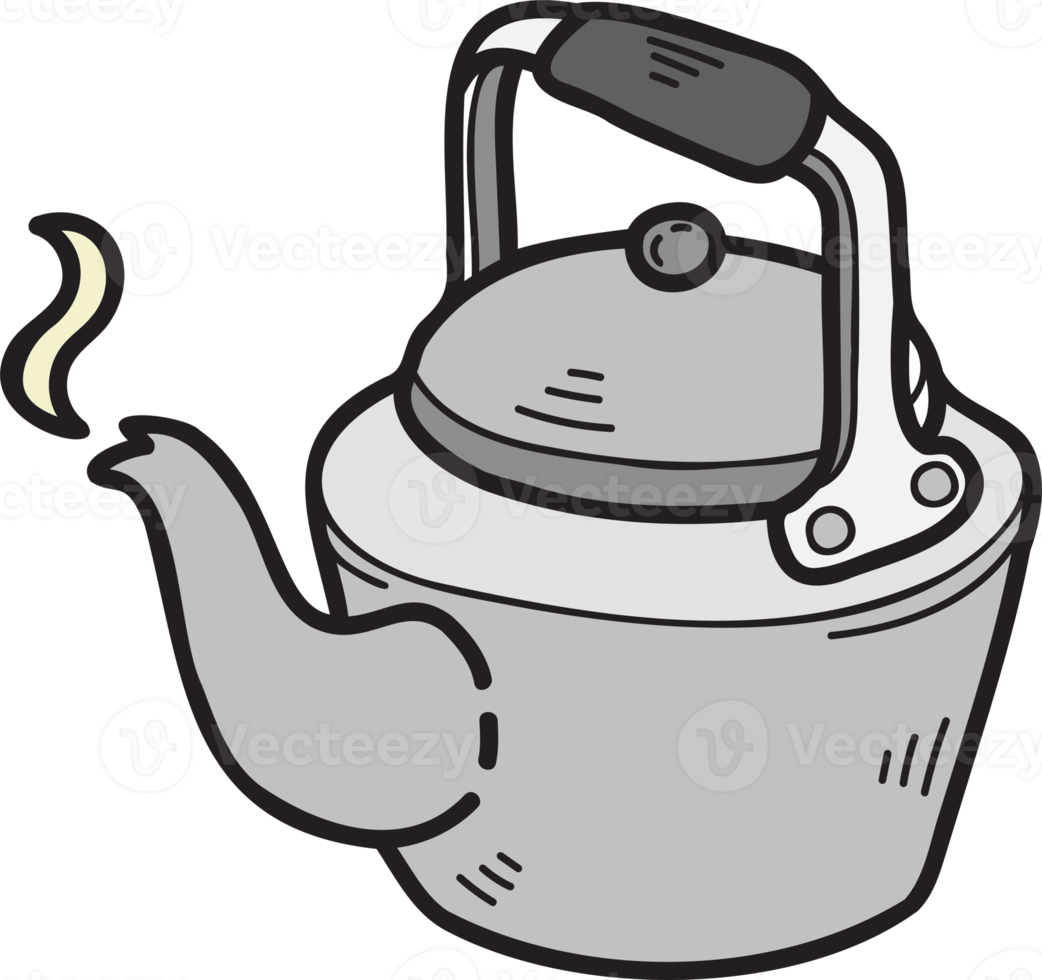 Hand Drawn kettle illustration png