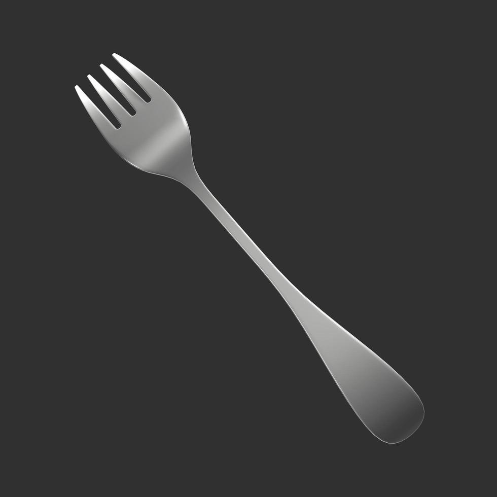 Fork isolated on background photo