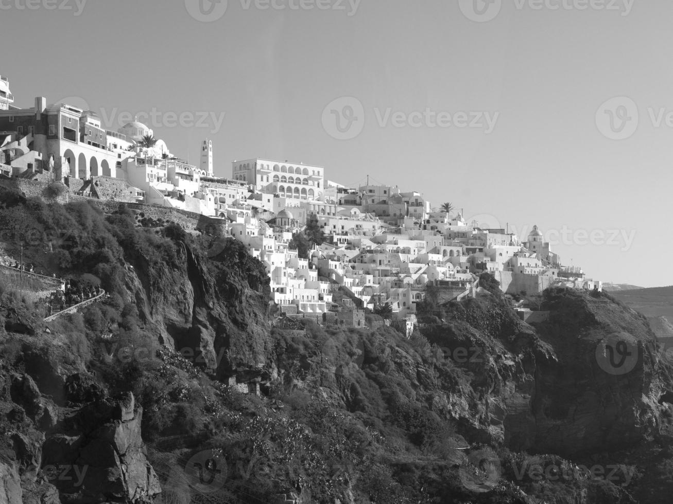 la isla griega santorini foto