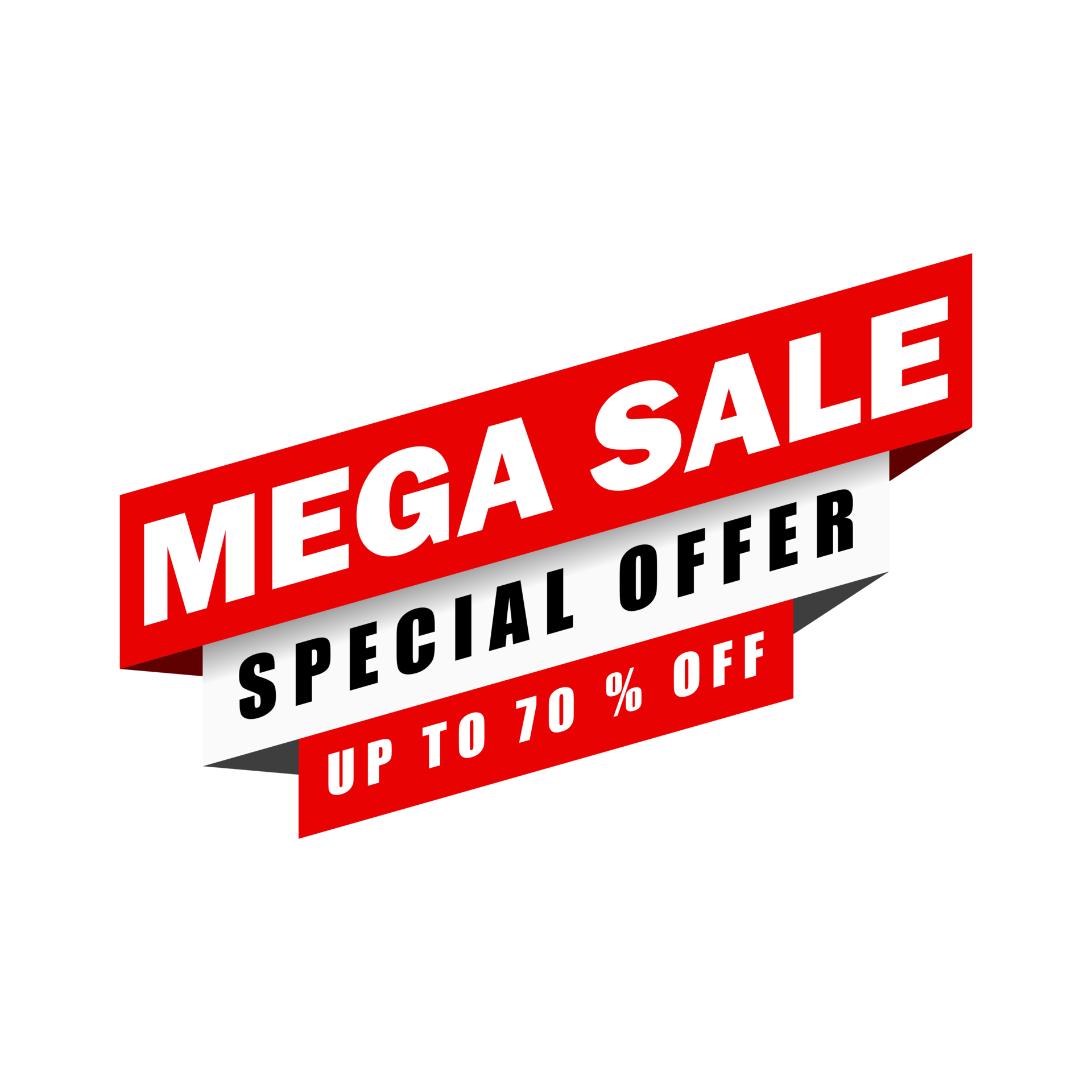 Mega sale banner promotion template design, Big sale discount. Super