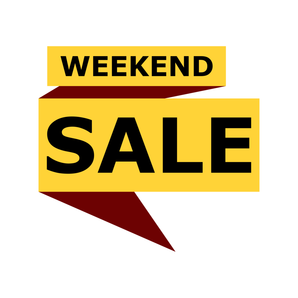 Sale banner set, special offer tag collection. Weekend hot deal badge template, this weekend only sale icon. png