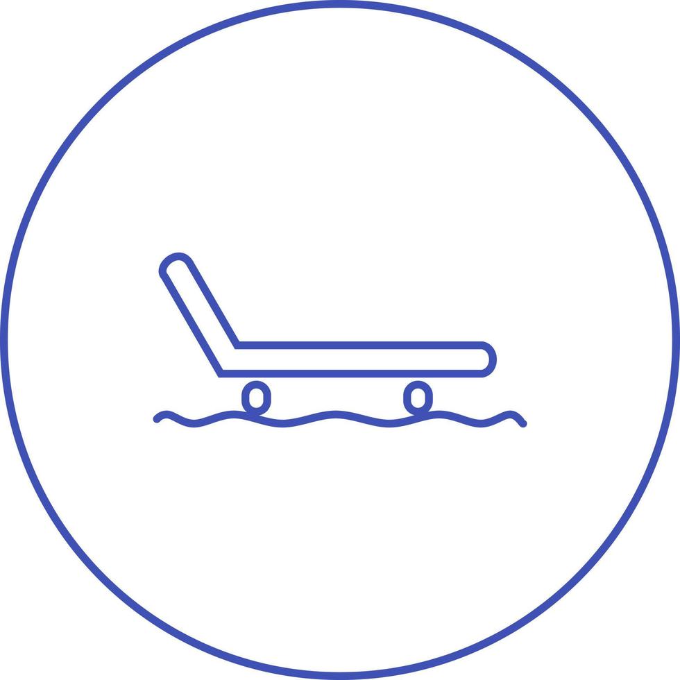 Beautiful Sled Line Vector Icon