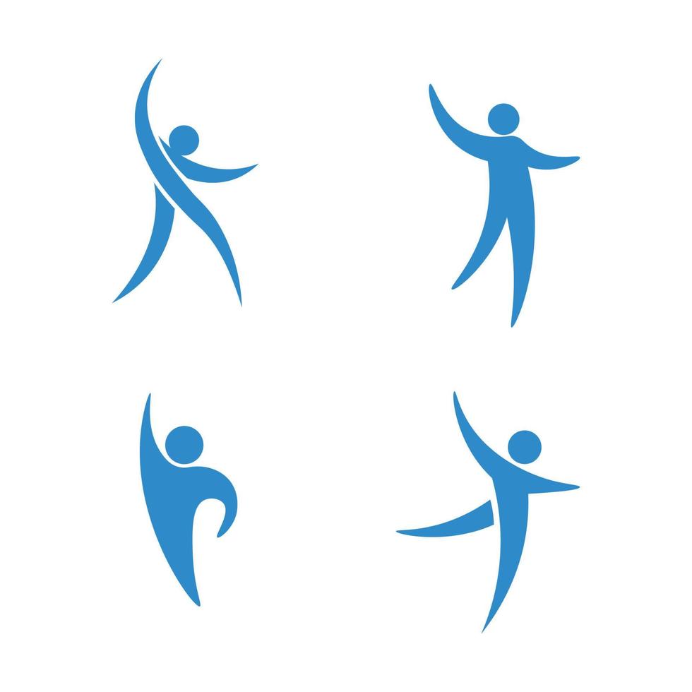People Icon work group Vector  logo illustration design