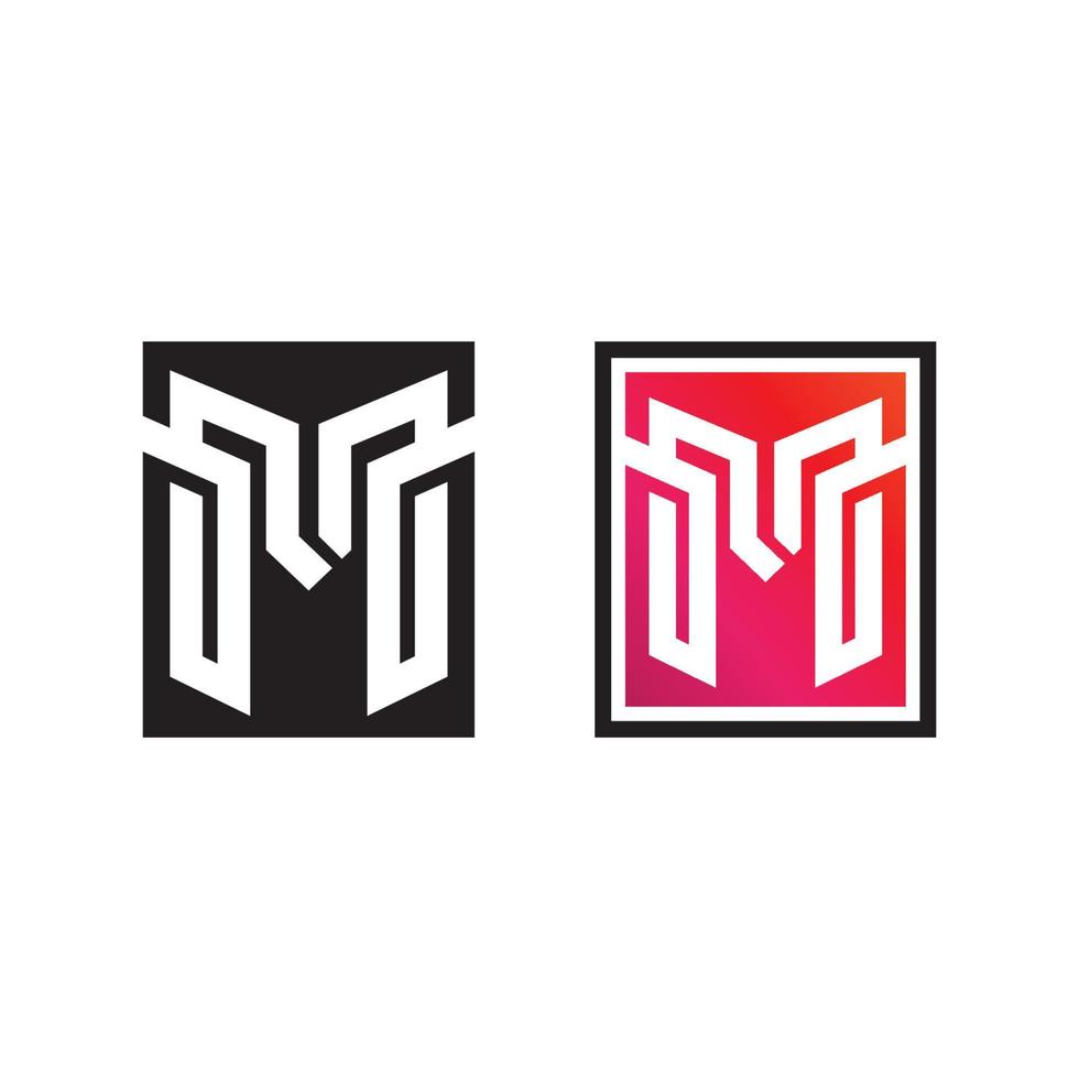 M letter logo design vector identity icon sign