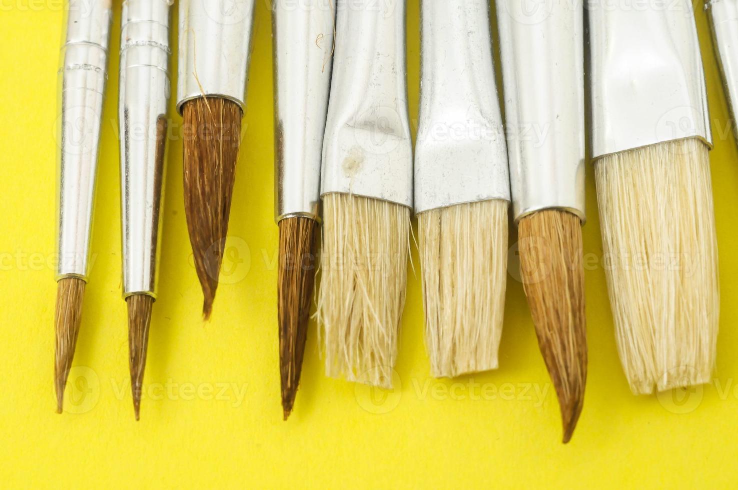 New Wooden Different Paintbrush Texture photo