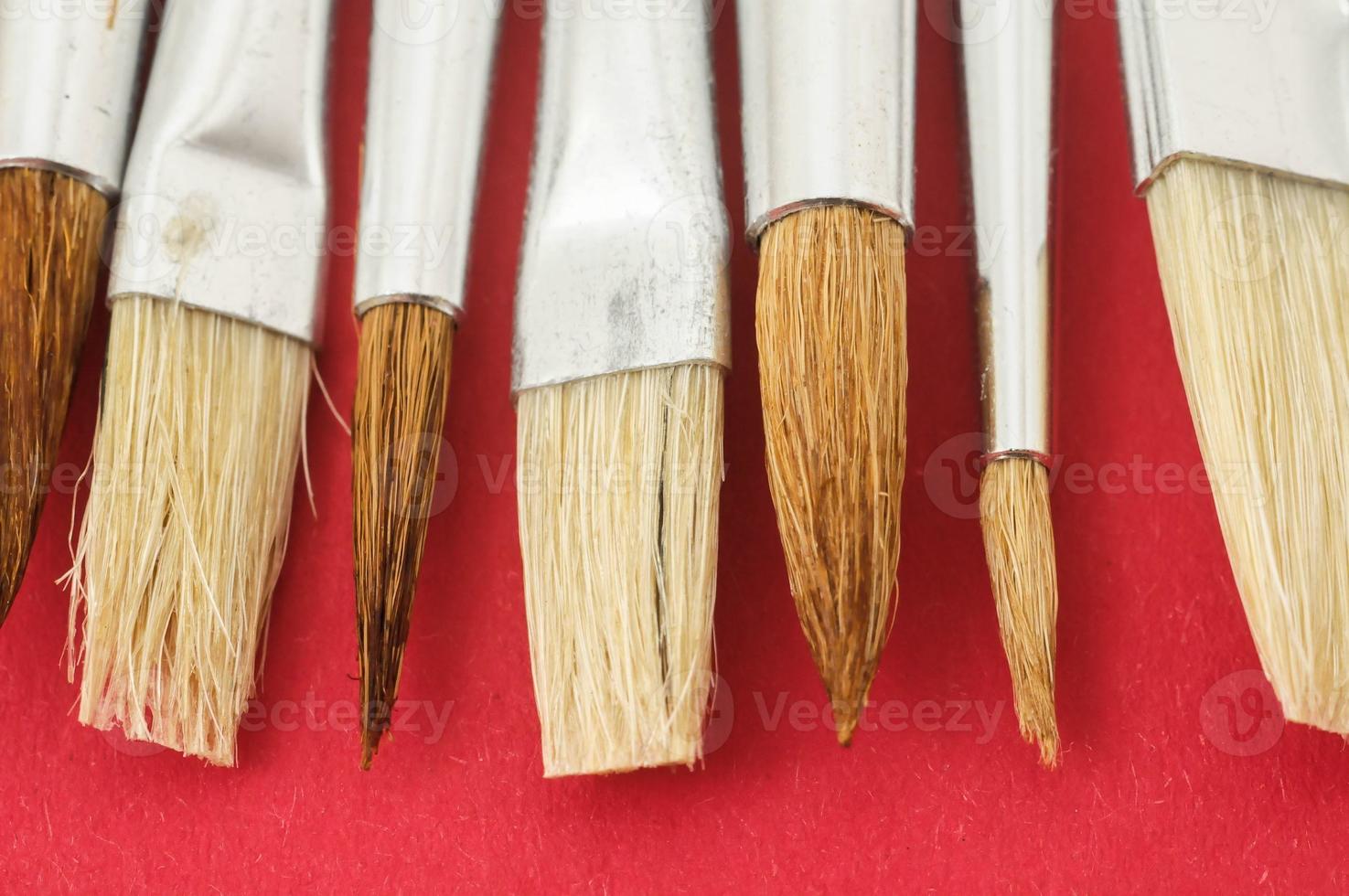 New Wooden Different Paintbrush Texture photo