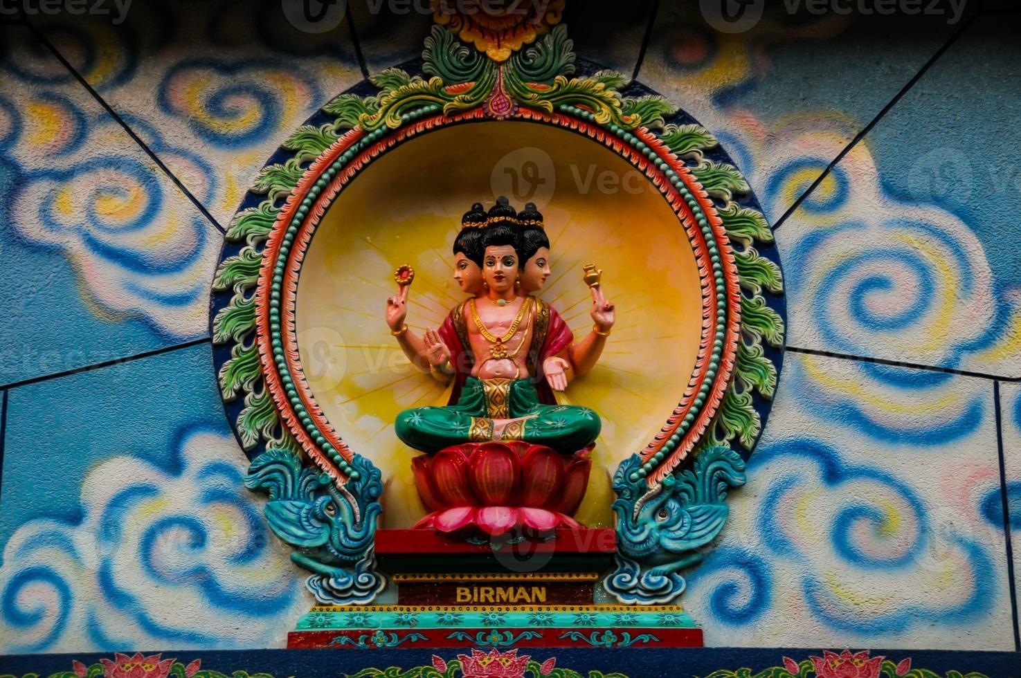 Hindu God in Indian Temple photo