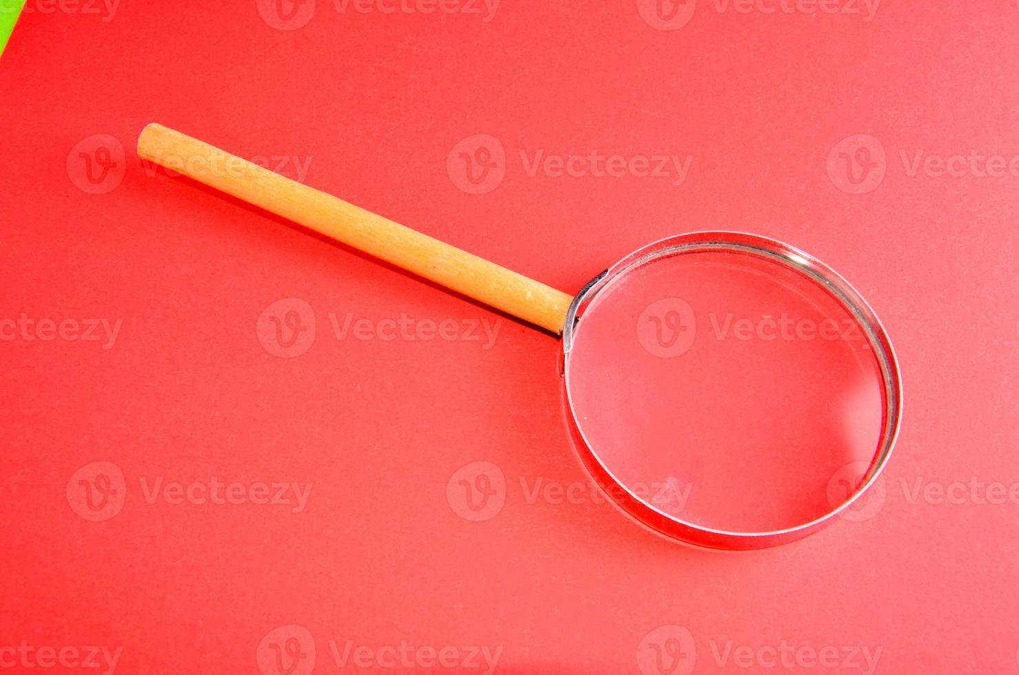 Isolated magnifier glass photo