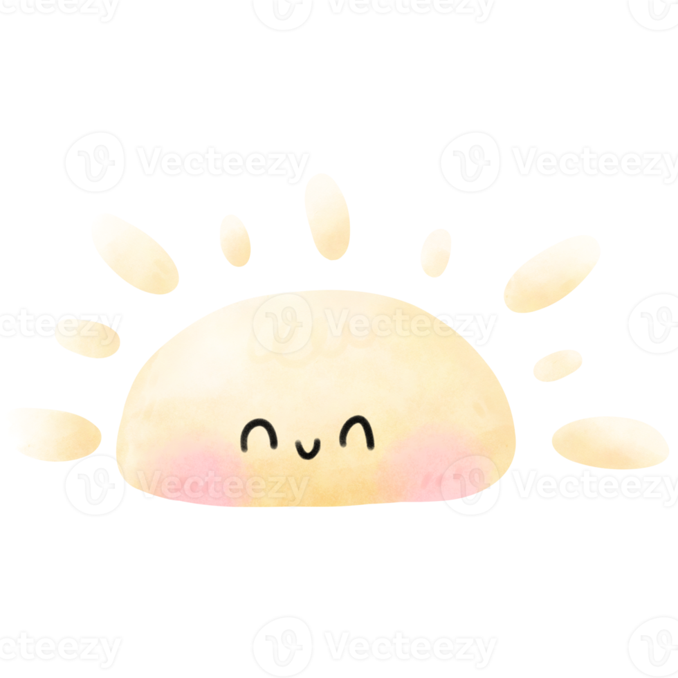 Cute sunny illustration png