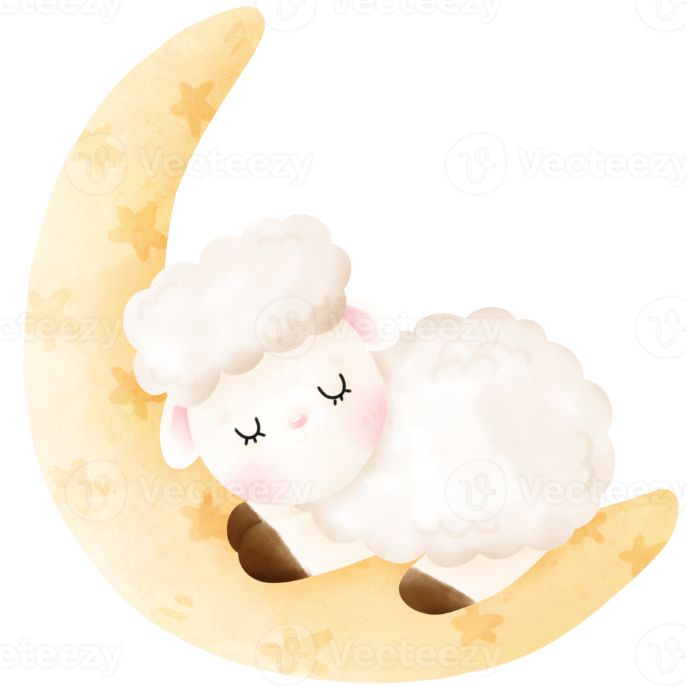 linda ilustración de oveja png