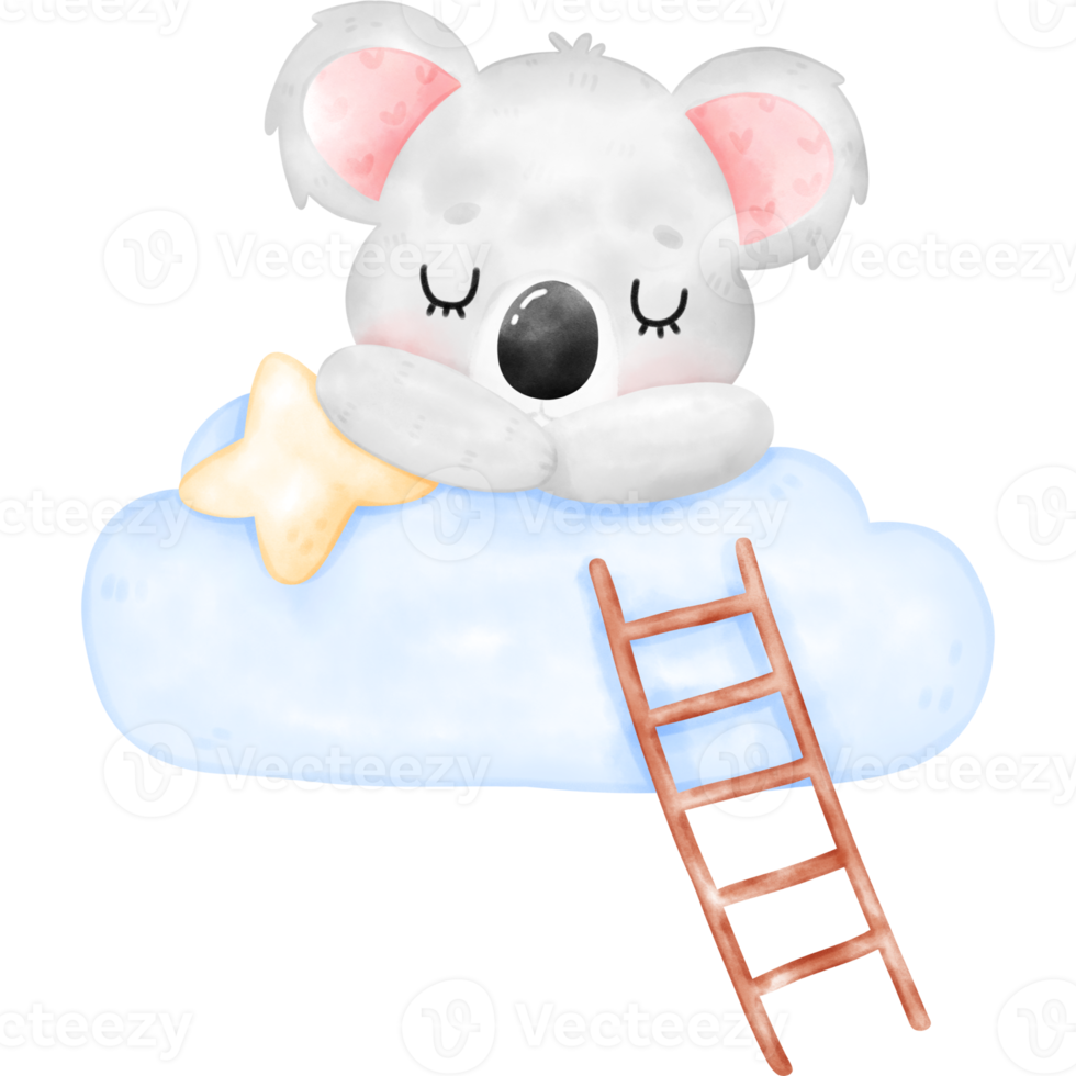 süße Koala-Illustration png