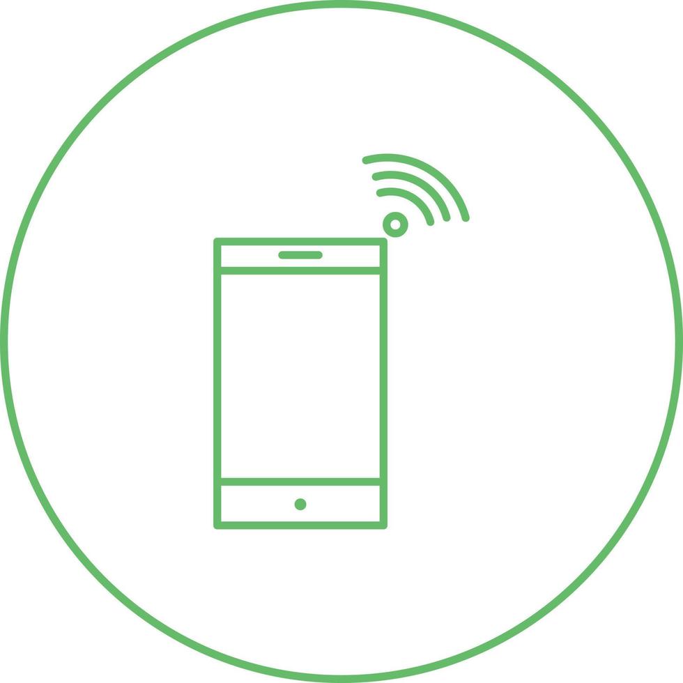 Beautiful Mobile Hotspot Line Vector Icon