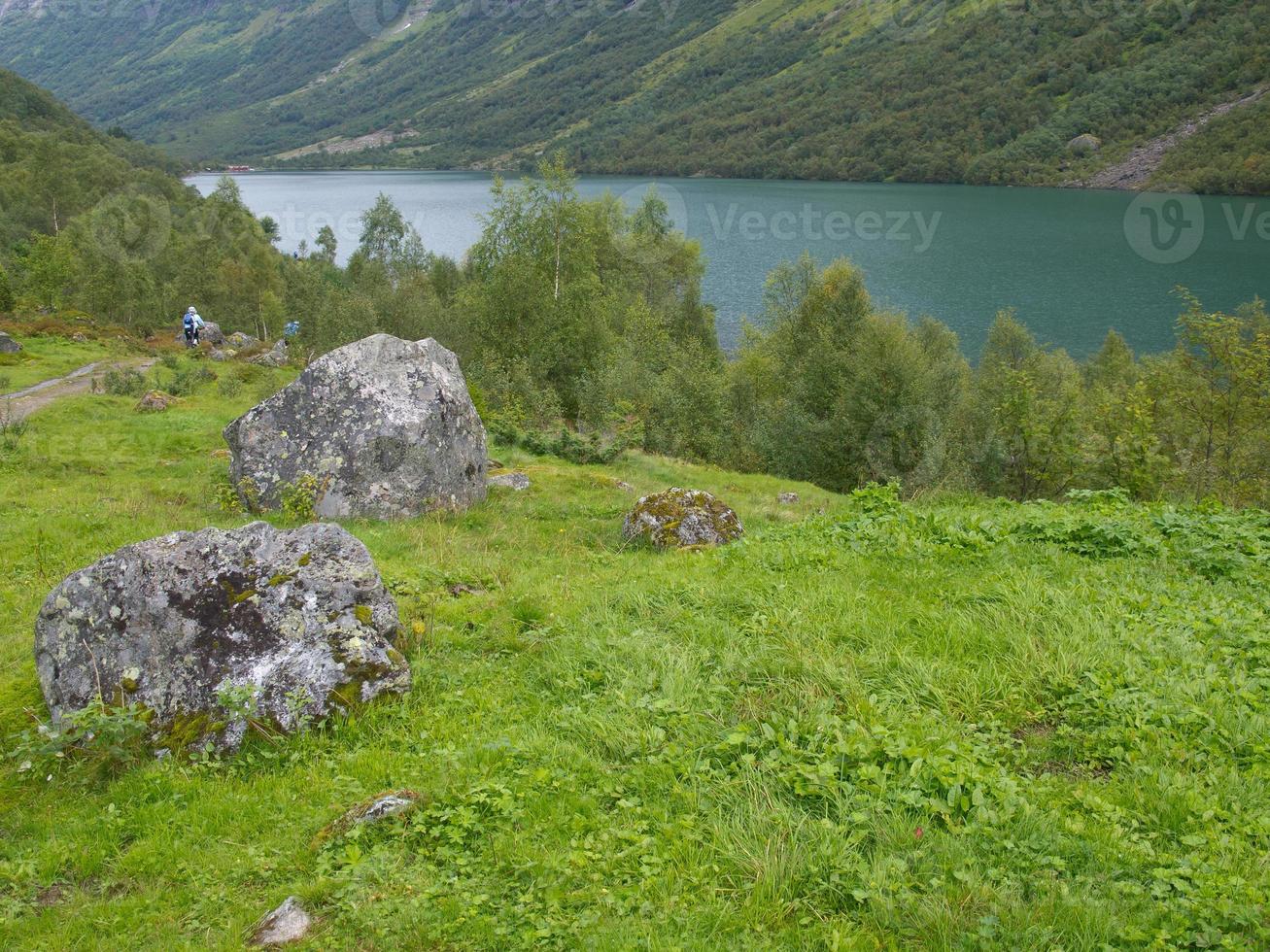 hermosos fiordos de noruega foto