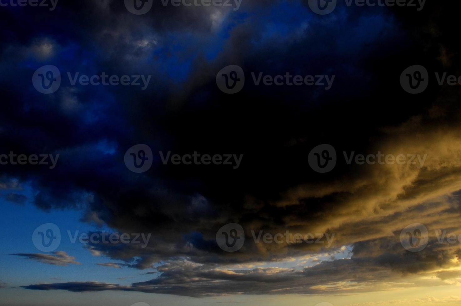Sky view during sunset photo