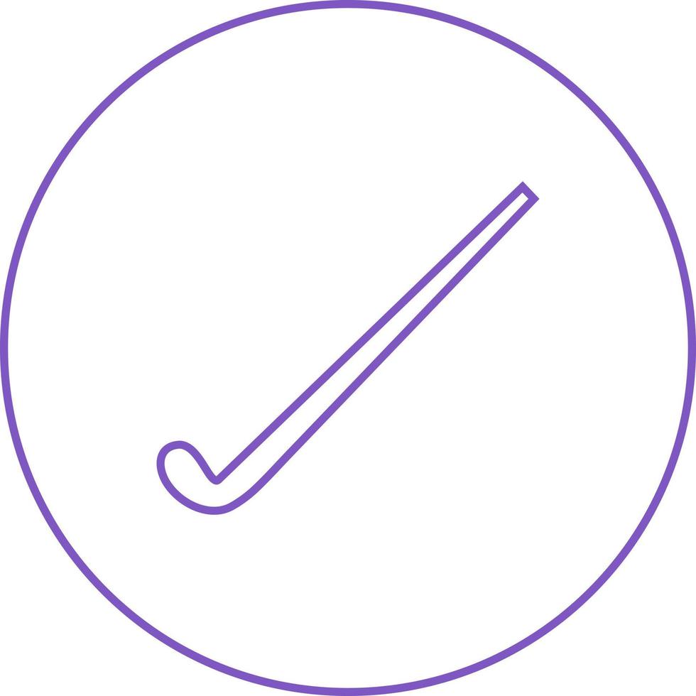 Beautiful Hockey Line Vector Icon