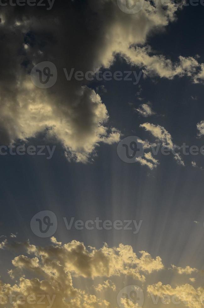 Sky view during sunset photo