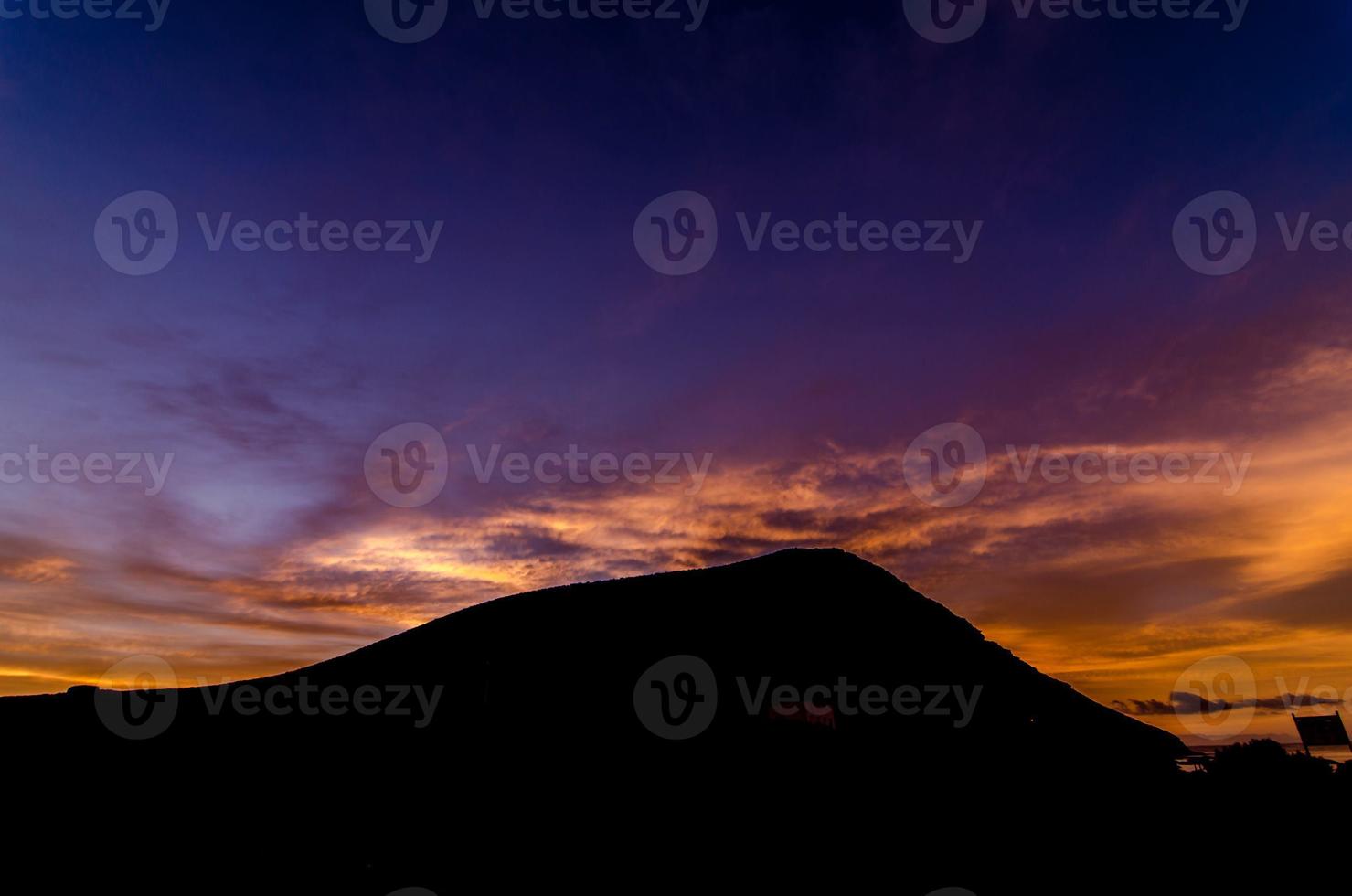 Sky view during sunset photo