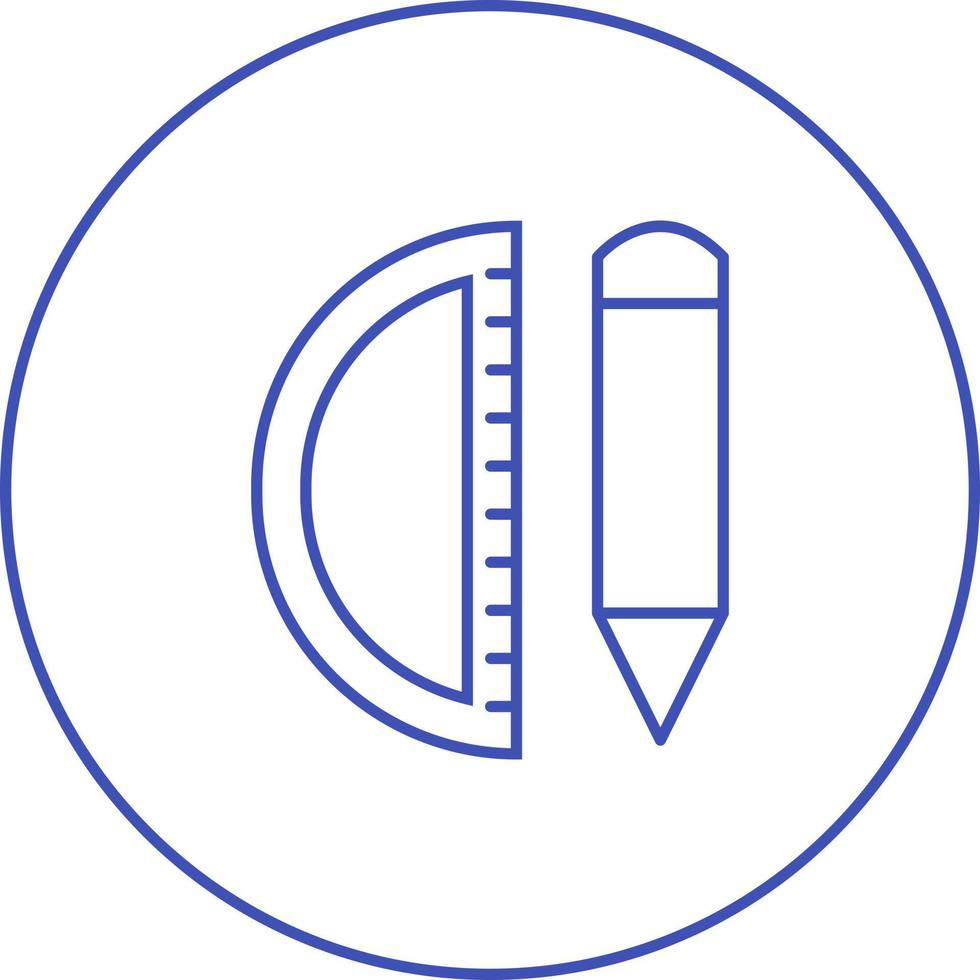 Beautiful Geometry Tools Line Vector Icon