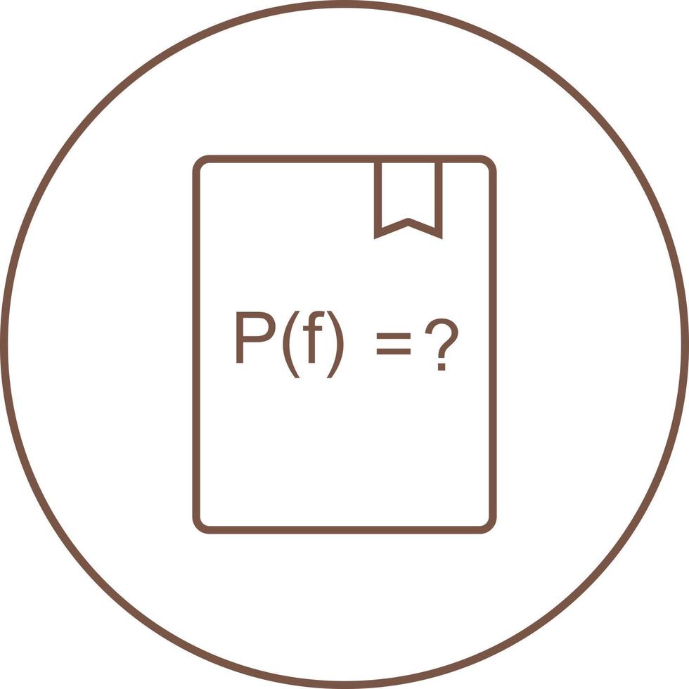 Beautiful Solve Function Line Vector Icon