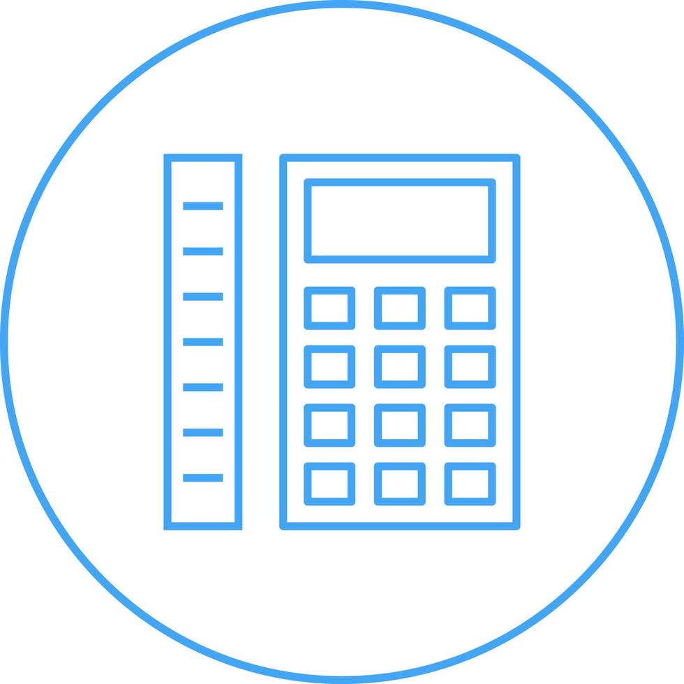 Beautiful Measurement Calculation Line Vector Icon