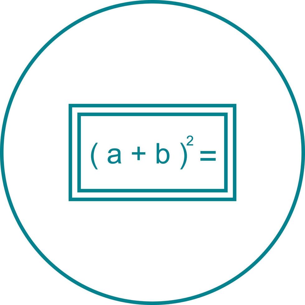 Beautiful Formula Line Vector Icon