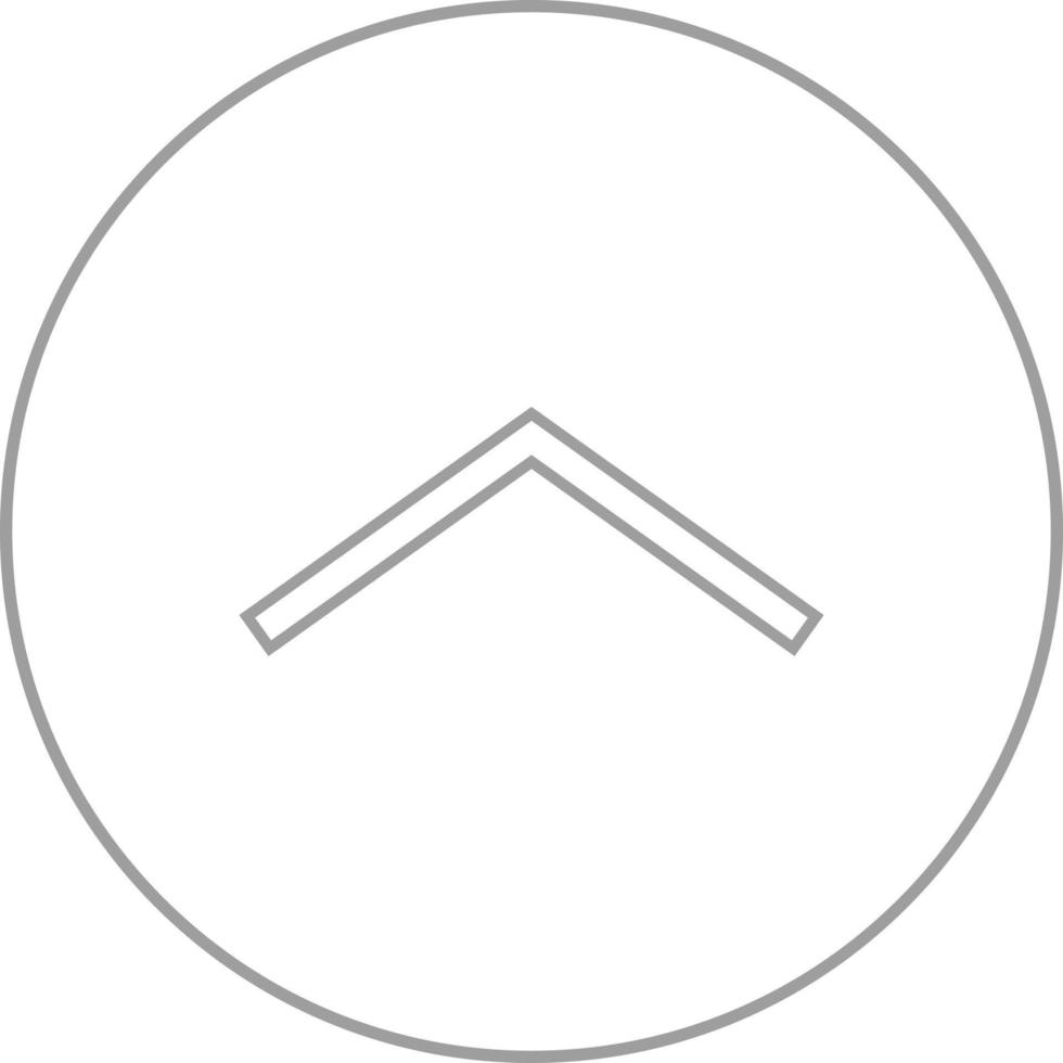 Beautiful Arrow Up Line Vector Icon
