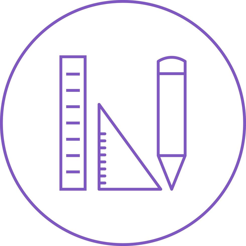 Beautiful Geometry tools Line Vector Icon