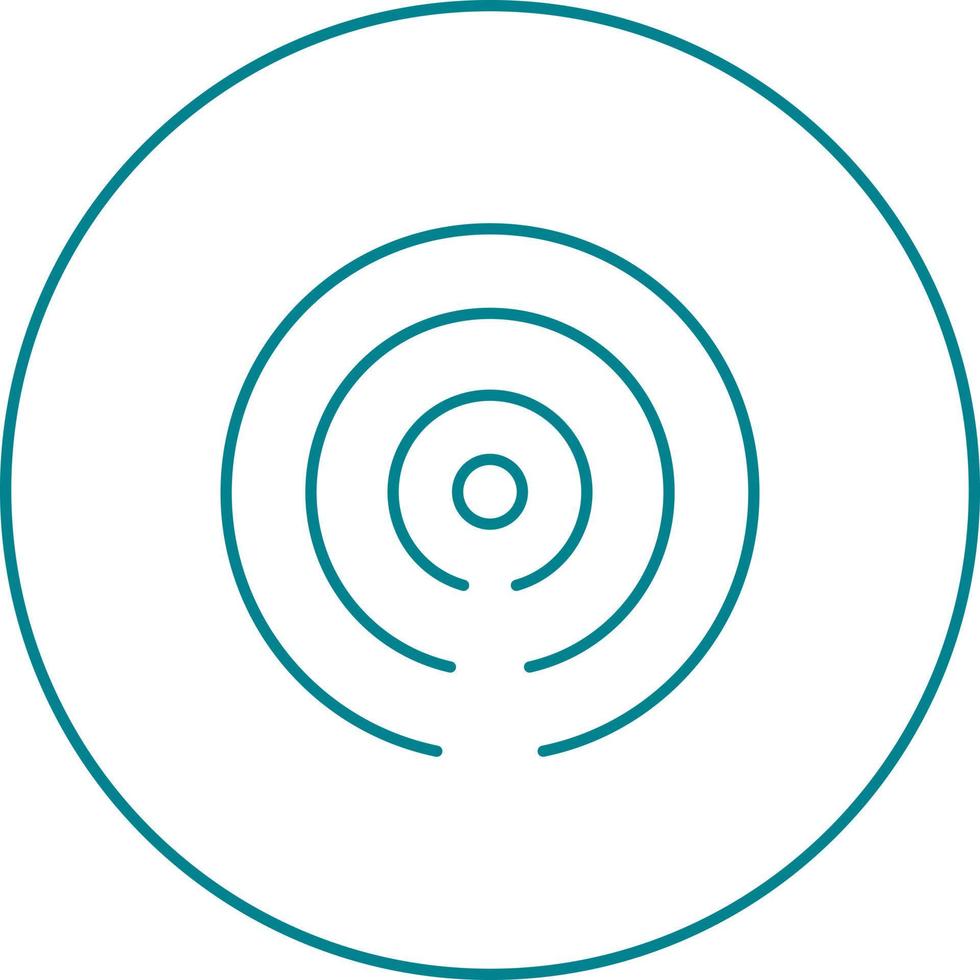 Beautiful Hotspot Signal Line Vector Icon