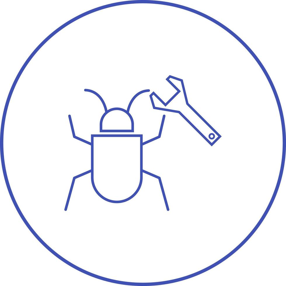 Beautiful Bug fixing vector line icon