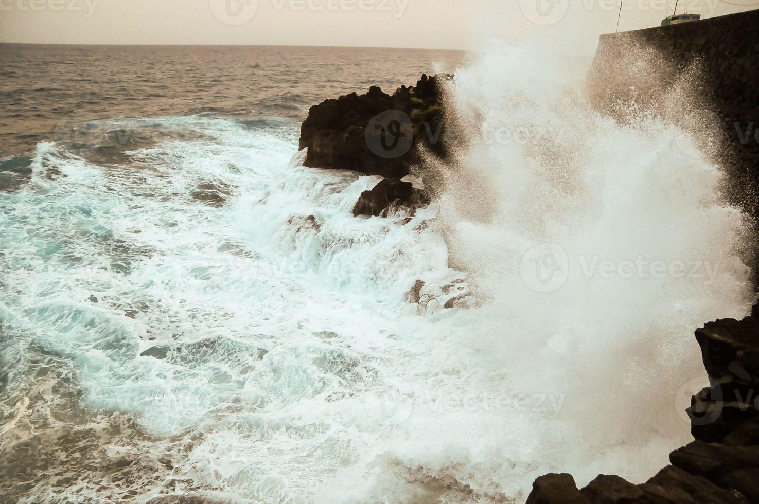 Strong Waves Close-up photo